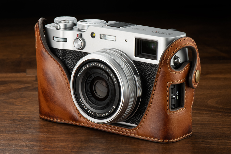 売切りセール｜KAZA FUJIFILM X100V専用 ハーフレザーケース KAZA