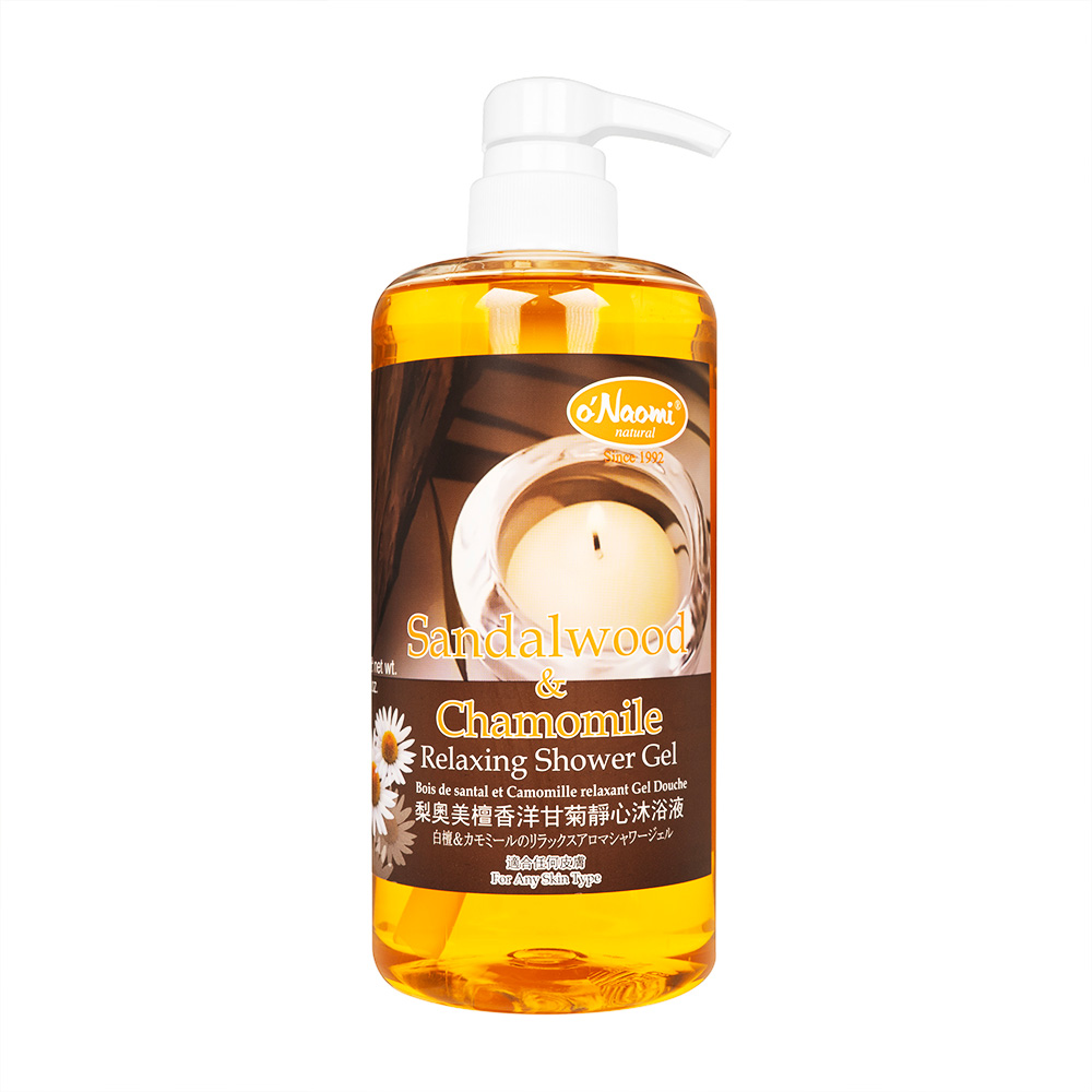 サンダルウッド&カモミールリラックシングシャワージェル（O'Naomi