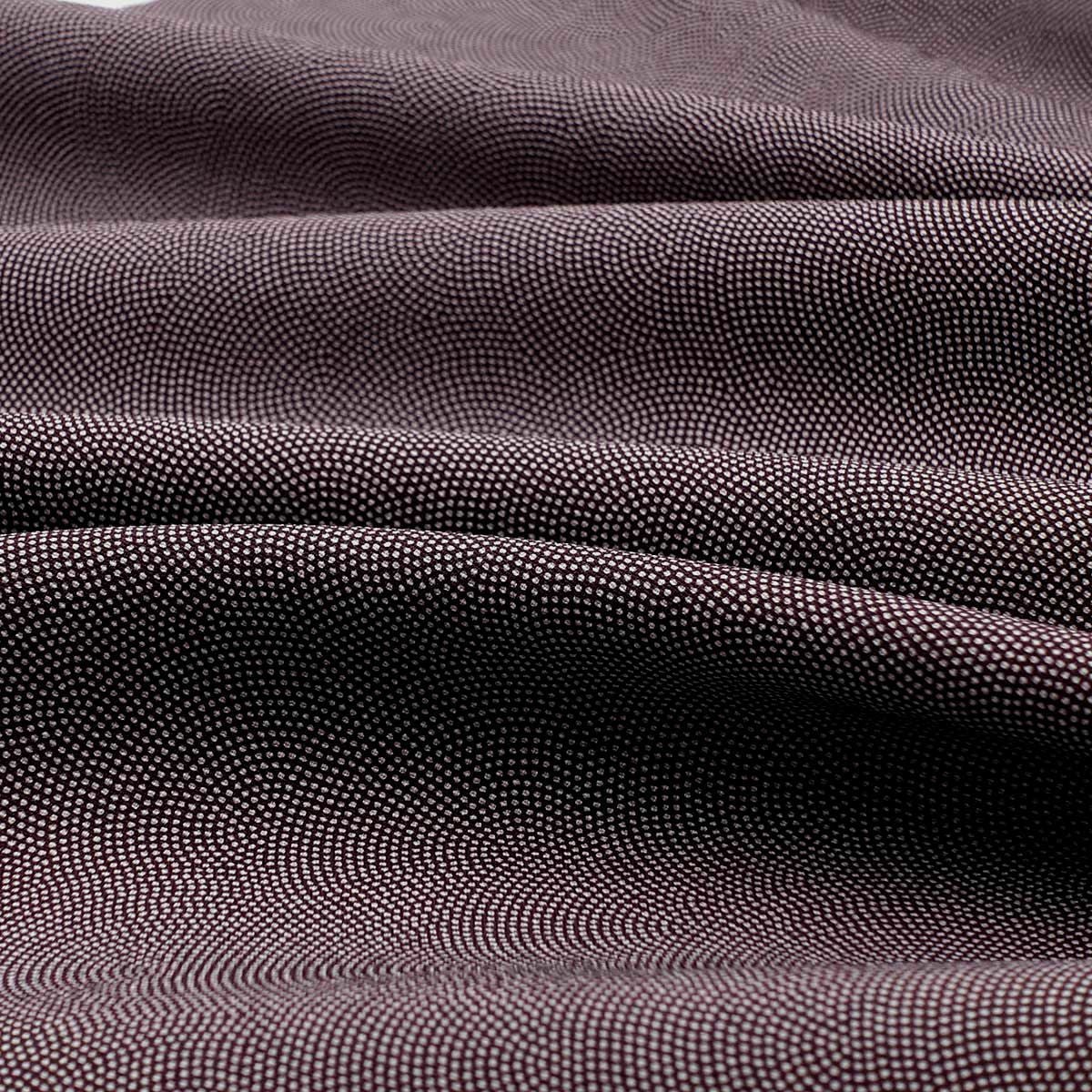 男着物 洗える着物 ちりめん 袷 紫 江戸小紋 鮫小紋 M～LL