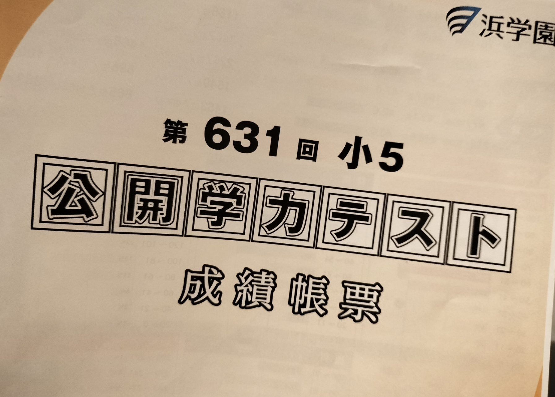 電話がかかってきた！】浜学園公開学力テストの結果 | オトクサの