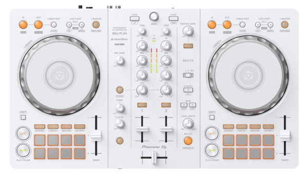 DJ初心者向けの解説動画10本付き！】Pioneer DJ/DDJ-FLX4-W(ホワイト)