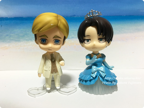 ねんどろいどもあ きせかえウエディングを進撃の巨人ねんどろに着せて