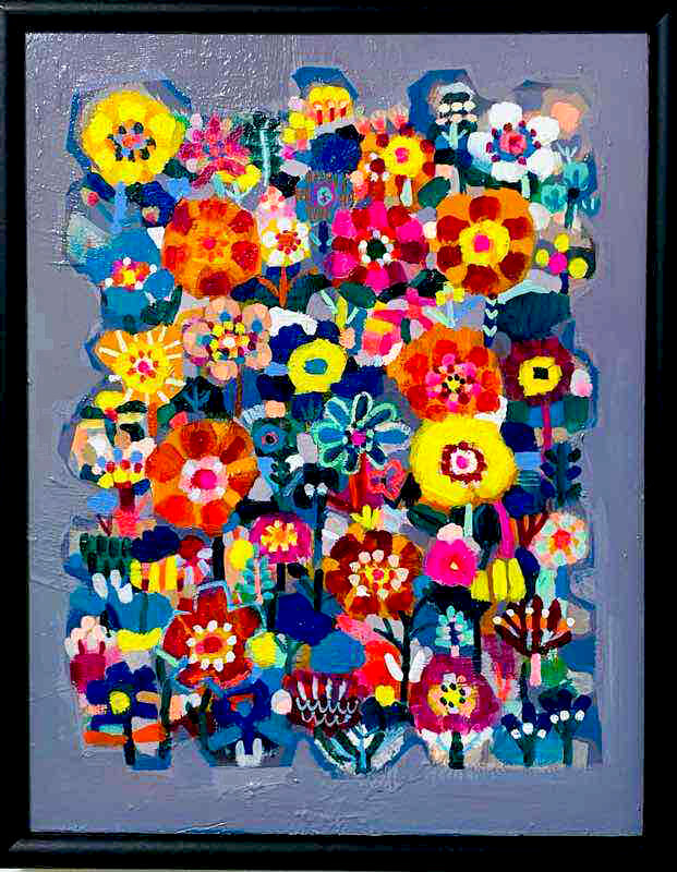油彩画 | flower garden | Taro Otani | Official site