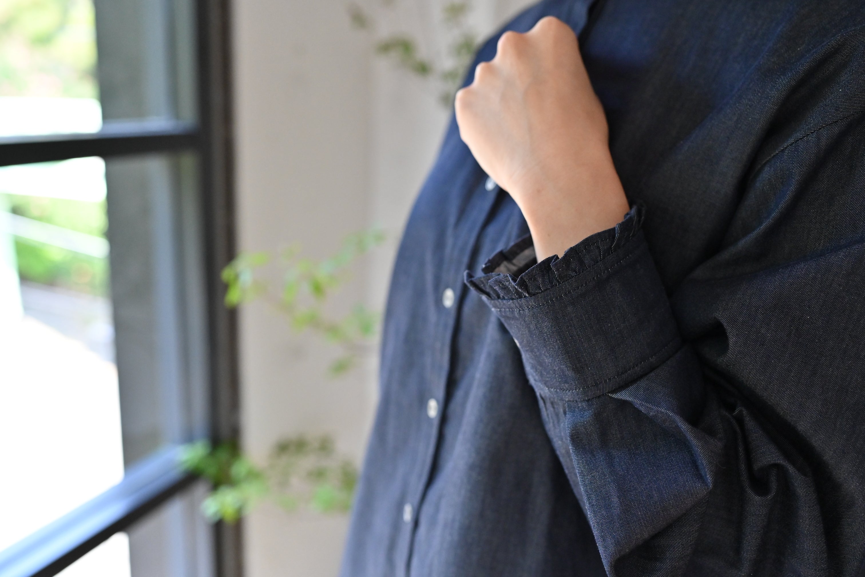 播州織のフリルブラウス – OURHOME