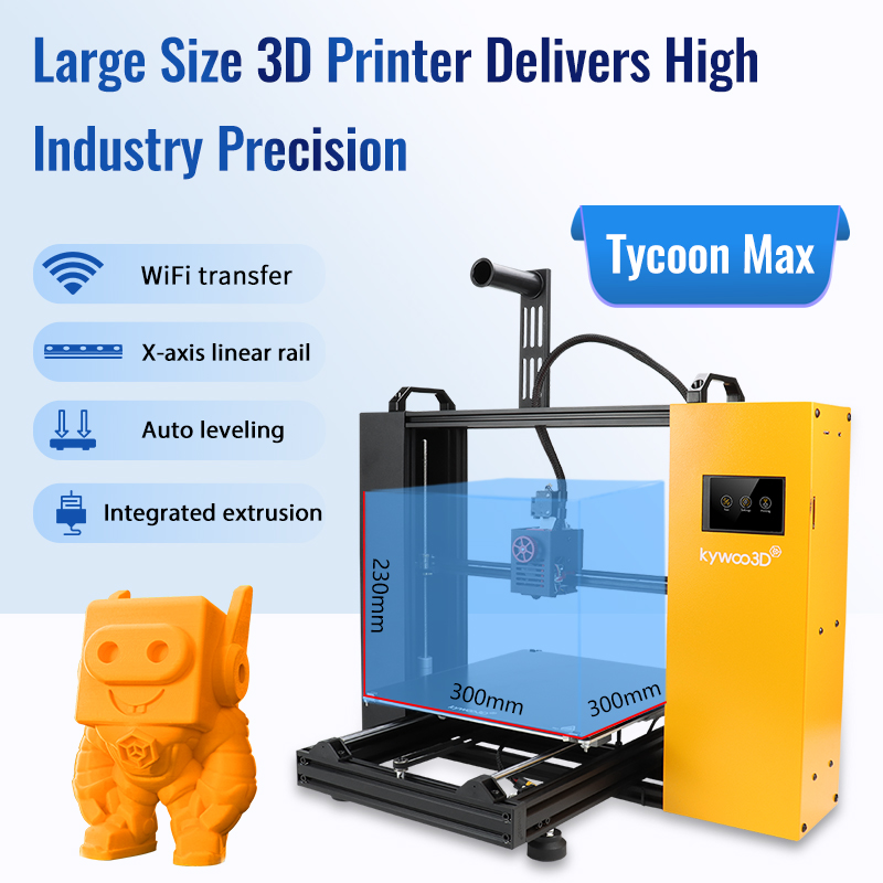 Kywoo Tycoon Max X-Axis Linear Rail 3D Printer with Large Printing