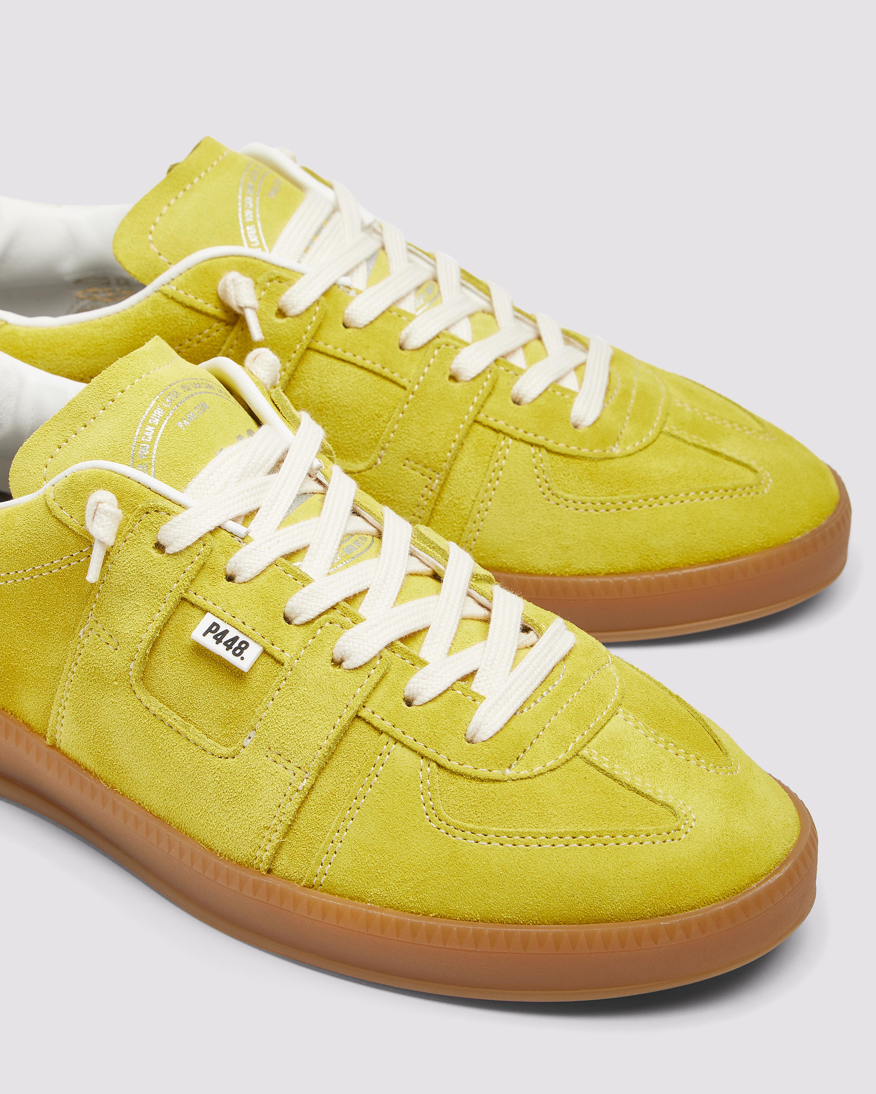 Monza Sun - Low-Top All Yellow Suede Sneaker – P448®
