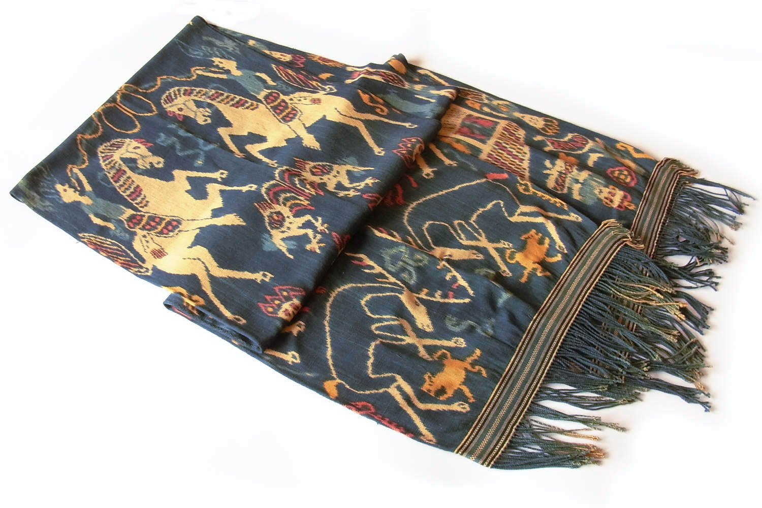 スンバ島イカット（ヒンギー）No.T-ISI-059|ラジャストーリー・鹿狩り