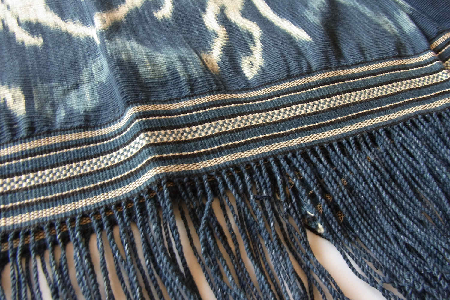 ☆【ヴィンテージ】インドネシア スンバ島 藍染イカット スンバ島藍染