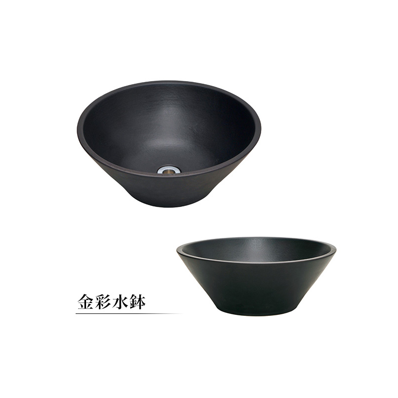 E-CBB 金彩水鉢（ブラック）｜ガーデニング水栓柱用水受けパン｜パパサラダ