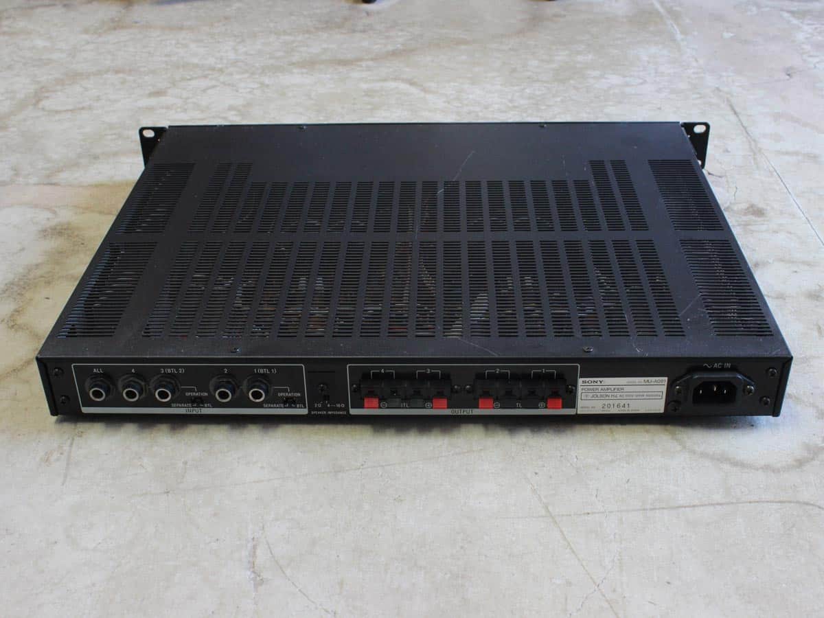 中古】SONY MU-A081 パワーアンプ 13W 4ch 1U - 神奈川県の中古楽器店