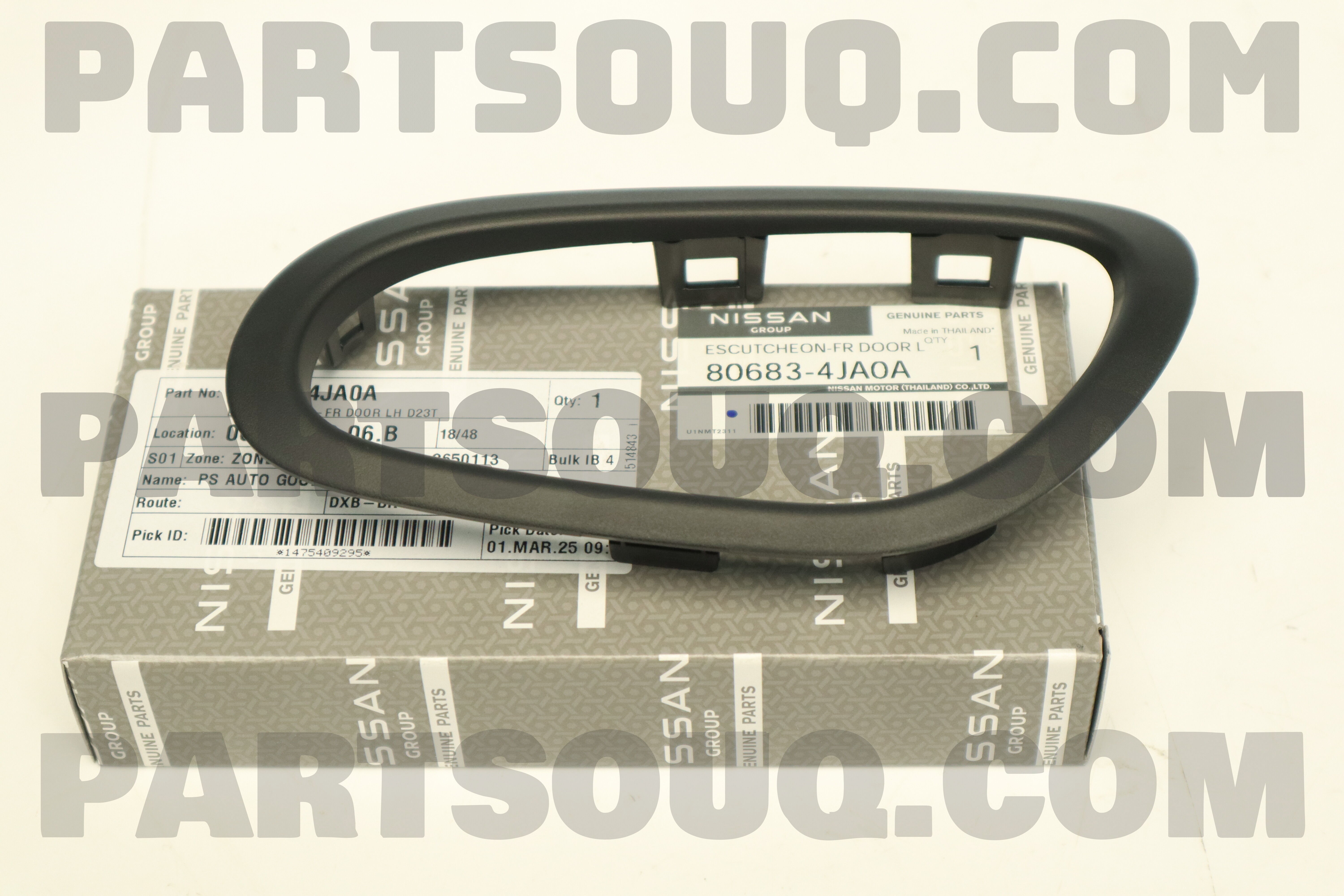 ESCUTCHEON-FR DOOR LH D23T 806834JA0A | Nissan Parts | PartSouq