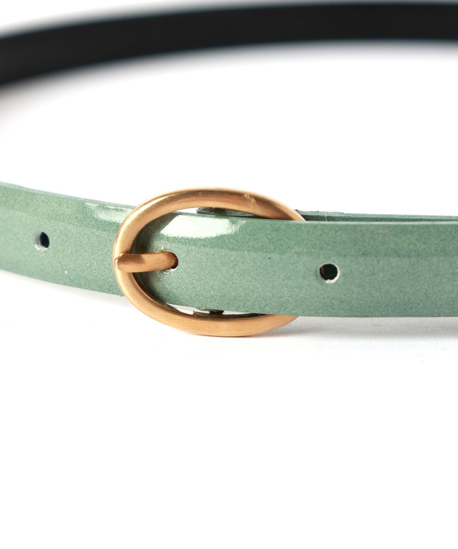 Mame Kurogouchi(マメ クロゴウチ)】 Cow Hide Leather Narrow Belt