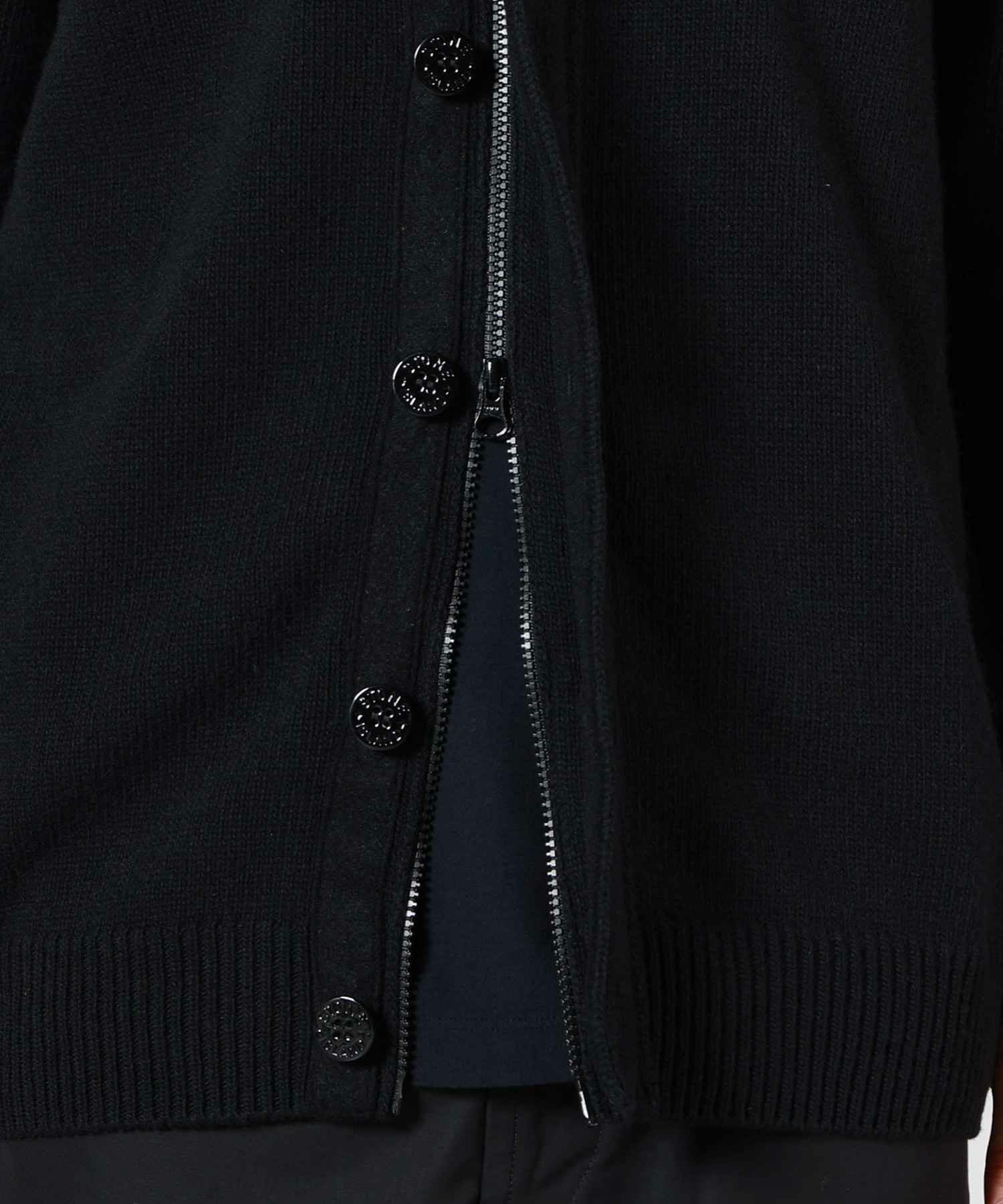 STONE ISLAND(ストーンアイランド)】 ボタン付きジャンパー フェルト