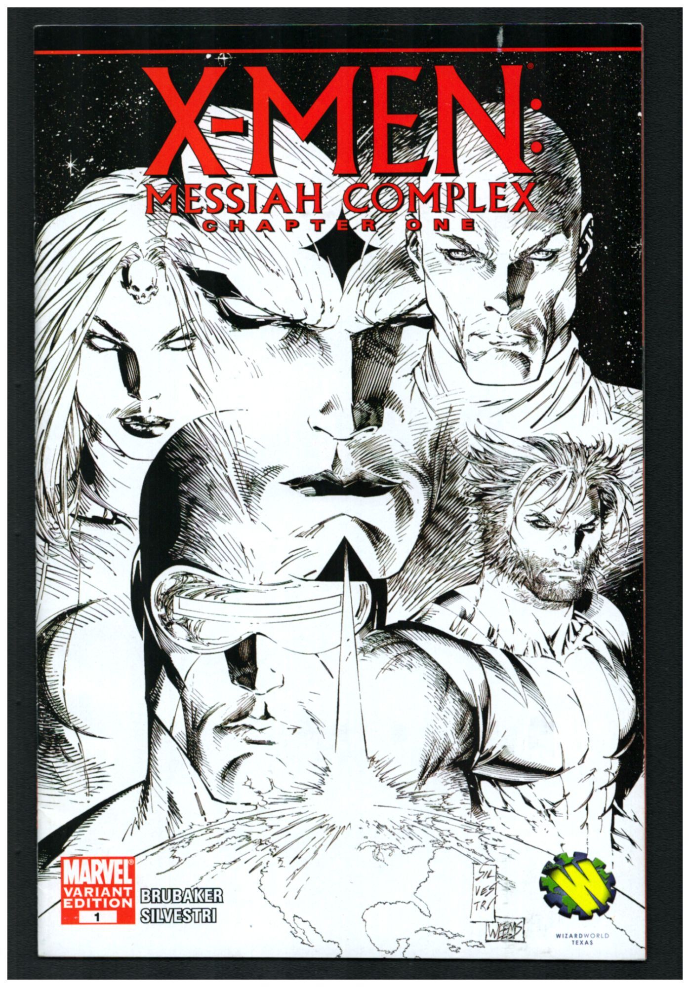 X-Men: Messiah Complex #1 Variant Cover | Ed Brubaker, Marc