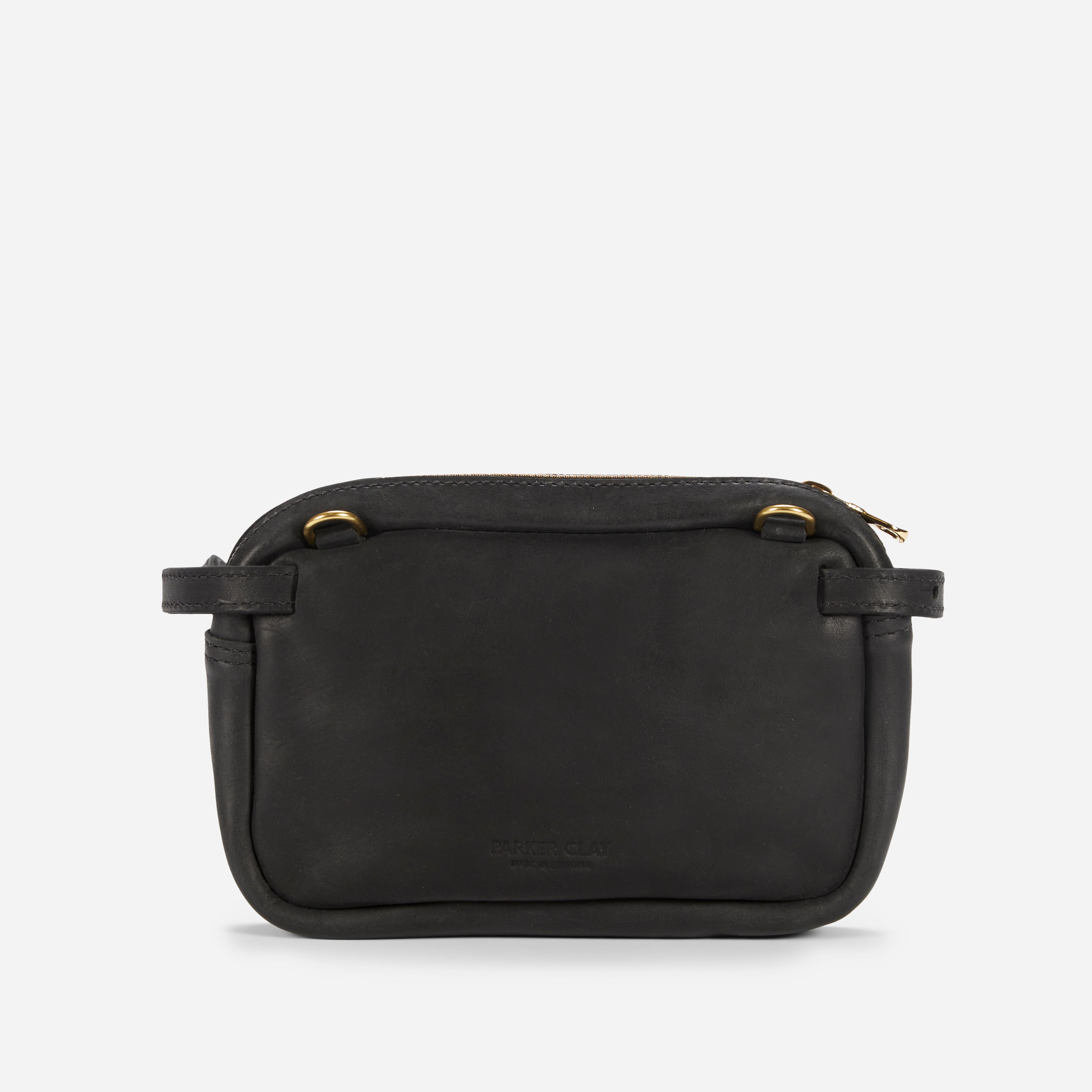 Desta Leather Belt Bag Fanny Pack - Black – Parker Clay