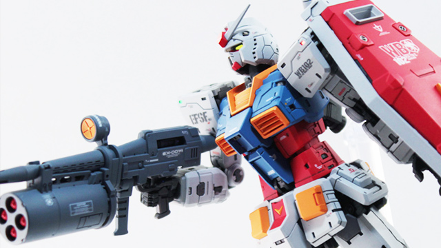 RG 1/144 RX-78-2 ガンダム Ver.2.0 改修・全塗装製作03 完成 親父が
