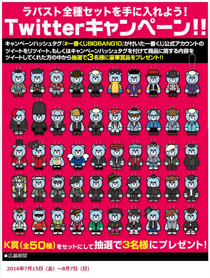 7/30発売KRUNK×BIGBANGの一番くじ！初商品化のKRUNKがいっぱいなラバー