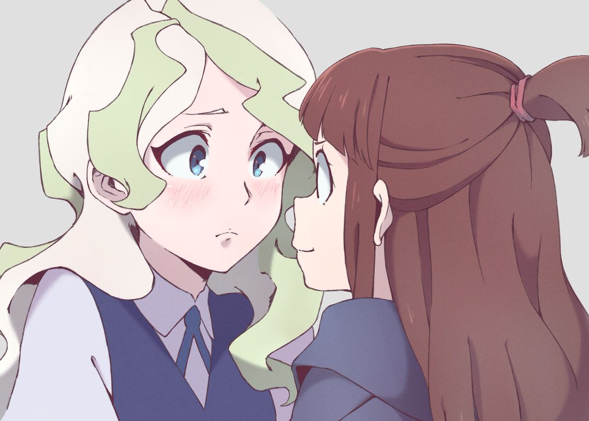 Akko and Diana fan art~ #リトルウィッチアカデミア #アツコ・カガリ