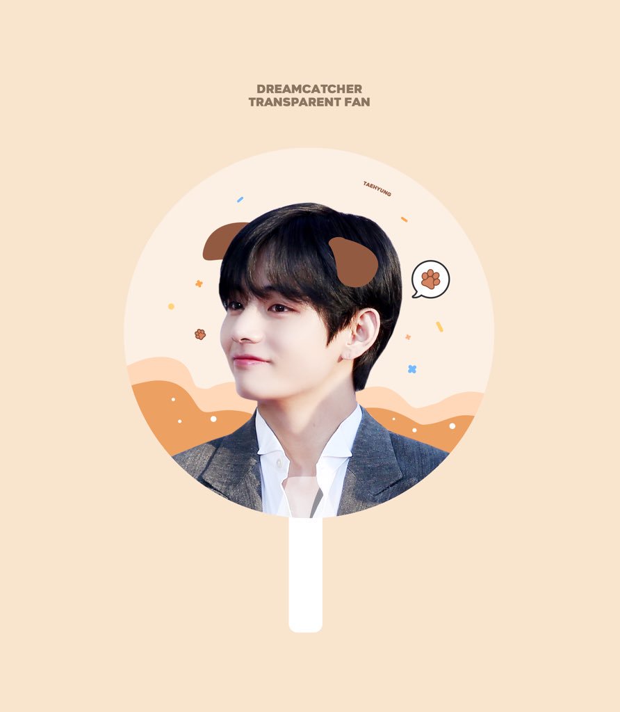 BTS テヒョン テテ v 赤髪 うちわ 透明うちわ マスター マスタニム BTS