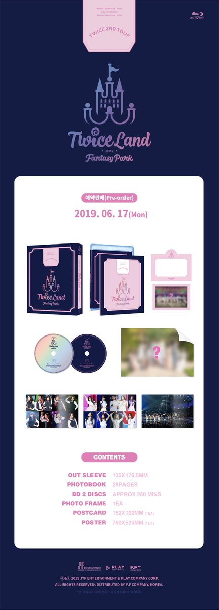 TWICE 2ND TOUR TWICELAND ZONE 2 : Fantasy Park DVD & BLU-RAY PRE