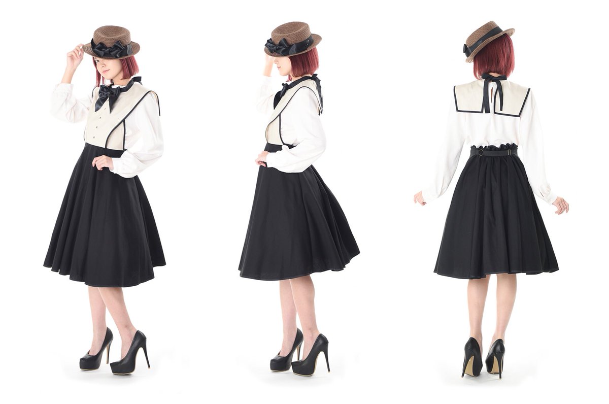 M企画新作のお知らせ📣 軍服セーラーワンピースの受注を開始しました