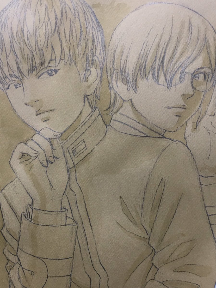 42.羽入慎之介と森園億人 #帝一の國 #古屋兎丸ドローイング展12月開催