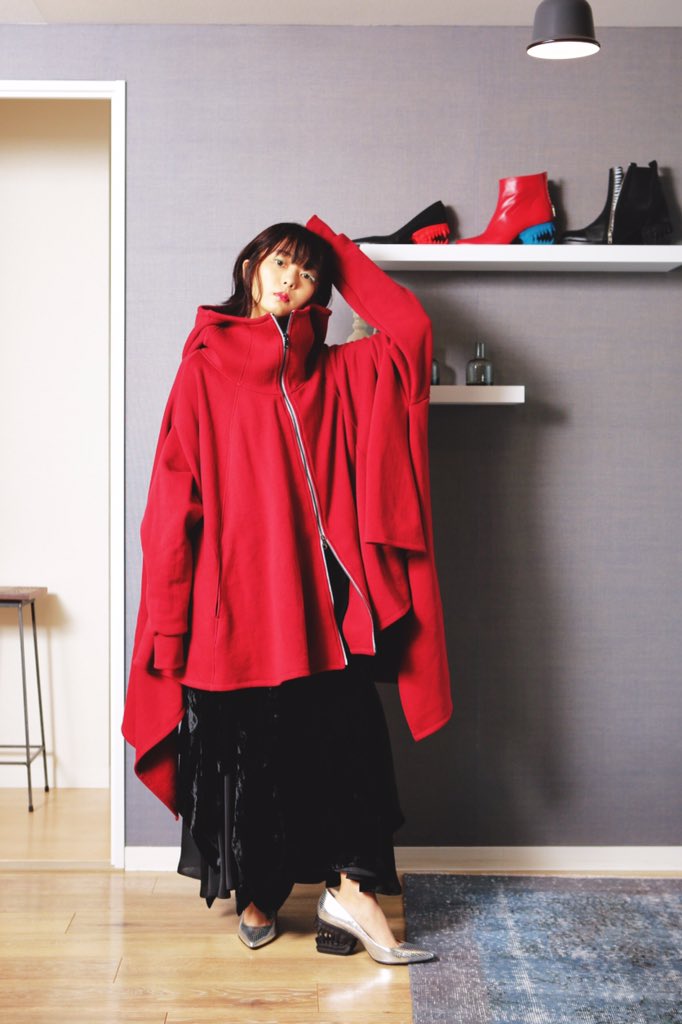 ha | za | ma 2019SS なびくパーカー photo @kiwoku89 hairmake