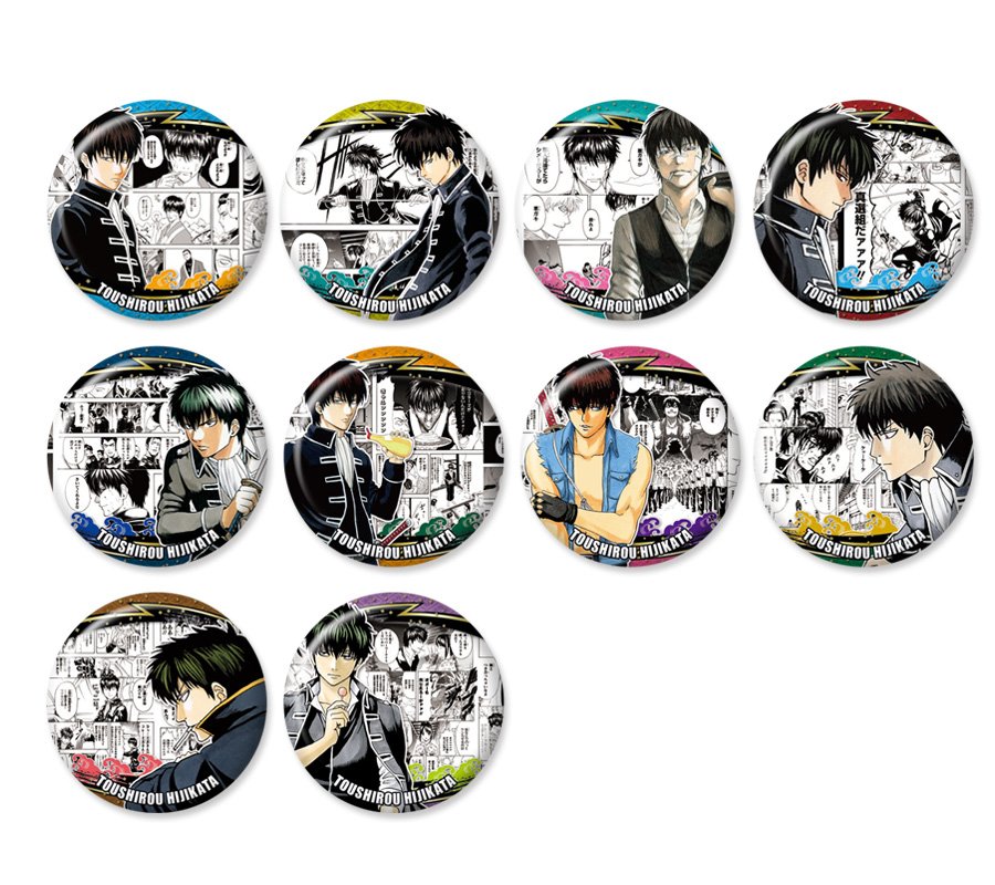 本日より予約開始！】 『銀魂』コレクション缶バッジ“HEROES”10個