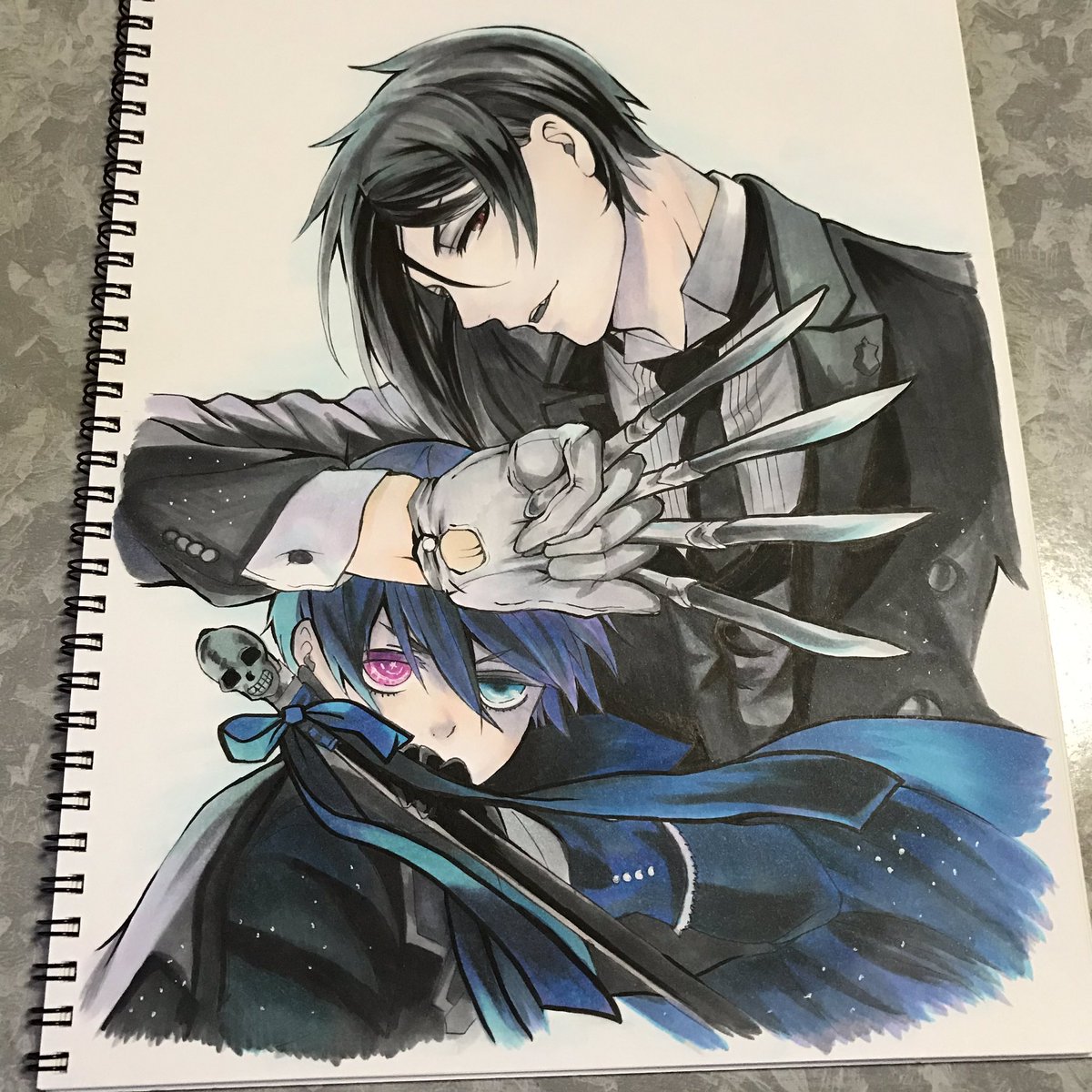 完成しました!!!!!!!!! #黒執事 #セバスチャンミカエリス #シエル