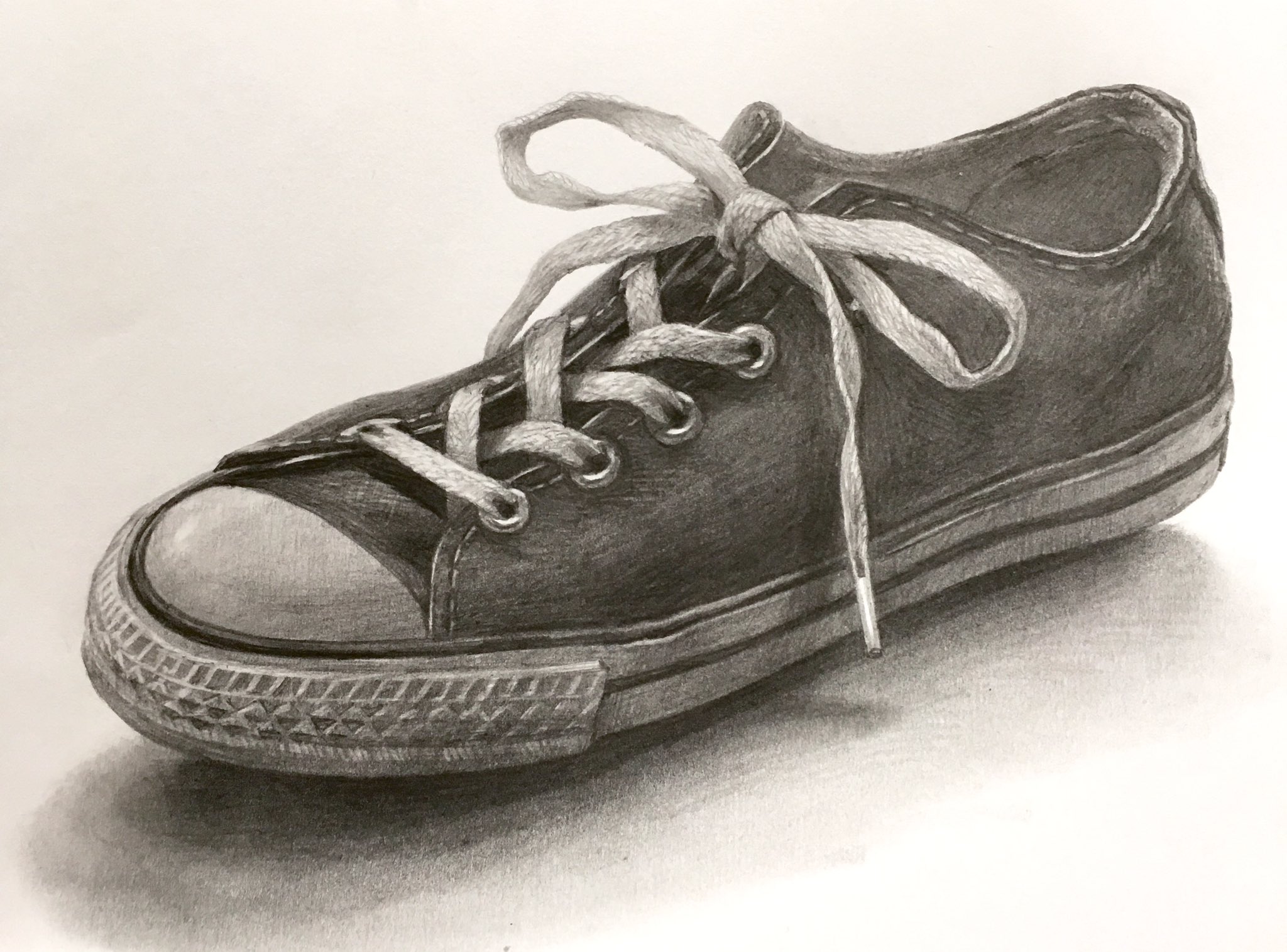 自分の靴の油絵デッサン 自分の靴の油絵デッサン 自分の靴の油絵