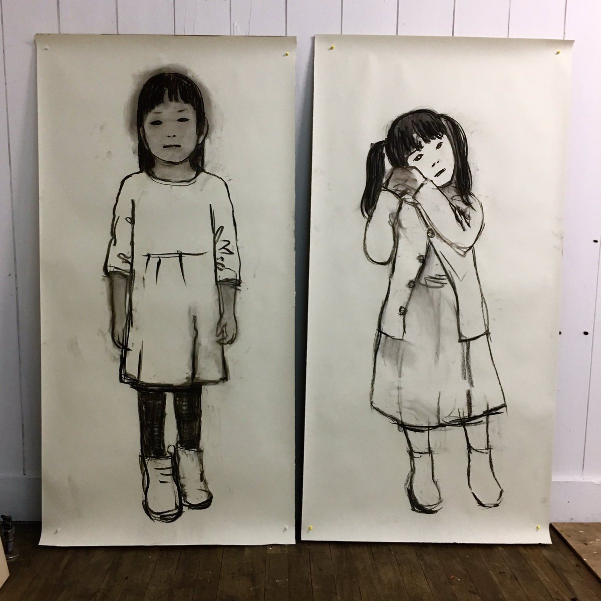 30年ぶりくらいに見て描いたデッサン・・・。もっと上手く描けるはず