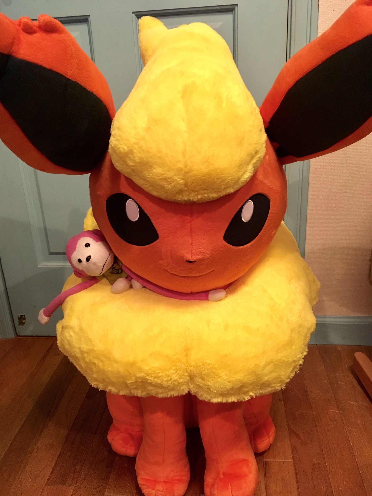 ポケモン ぬいぐるみ 等身大ブースター 寝そべり ぬいぐるみ 等身大