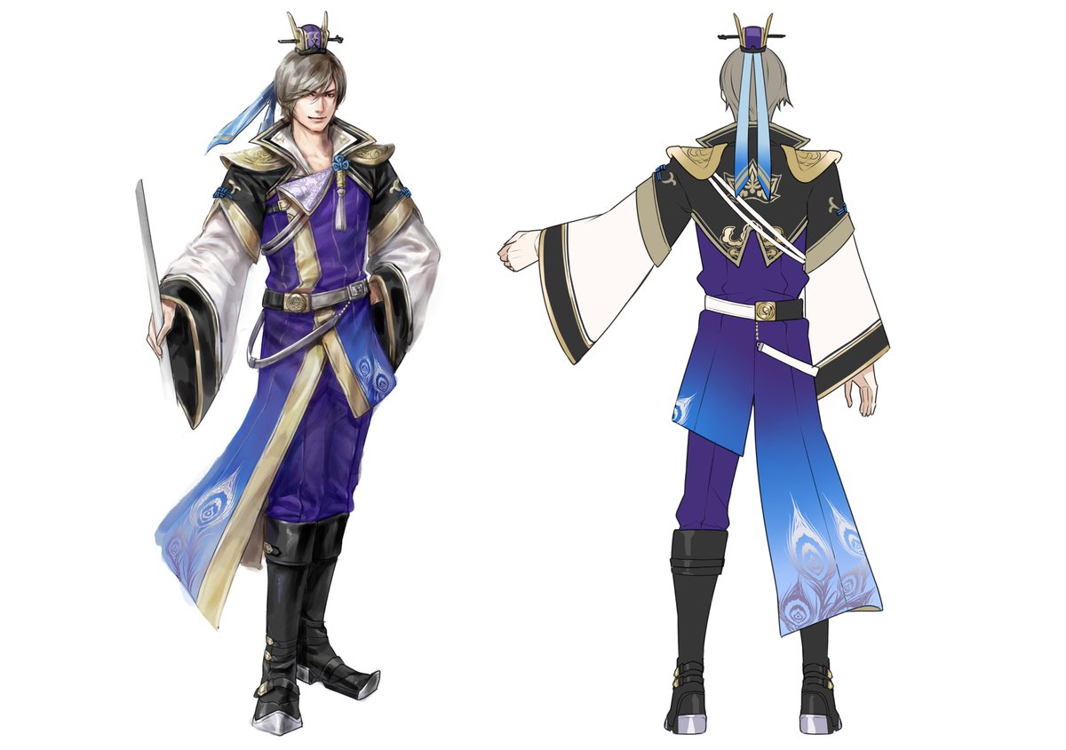 キャラデザ・郭嘉】アシンメトリーなデザインをベースに、落ち着いた色