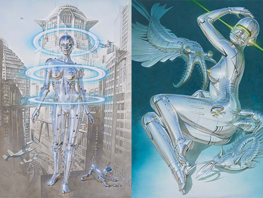 There's a Hajime Sorayama art exhibition at the Nanzuka art