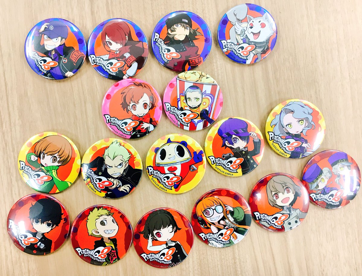 商品紹介！】『ペルソナQ2 ニュー シネマ ラビリンス』の缶バッジ