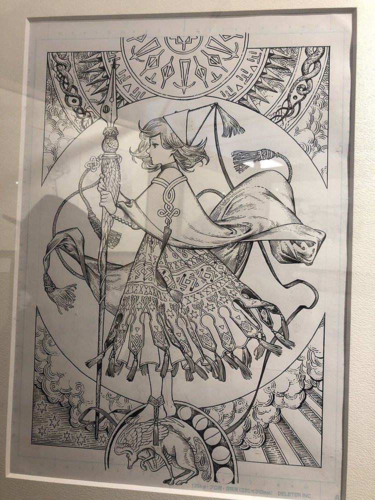 ちょっと前になりますが、白浜鴎先生の原画展に行ったときの写真（写真