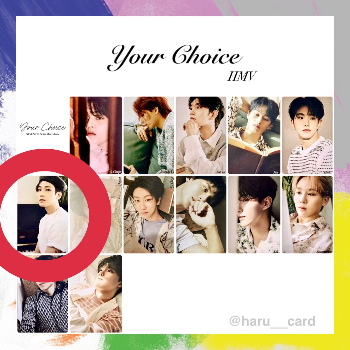 SEVENTEEN ジョンハン your choice ラキドロ トレカ セット SEVENTEEN