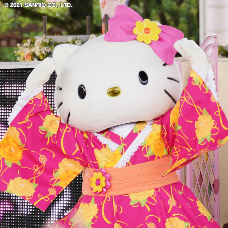 おばけ音頭だ！DoRoRoNRoN！】 かわいい浴衣姿のハローキティ