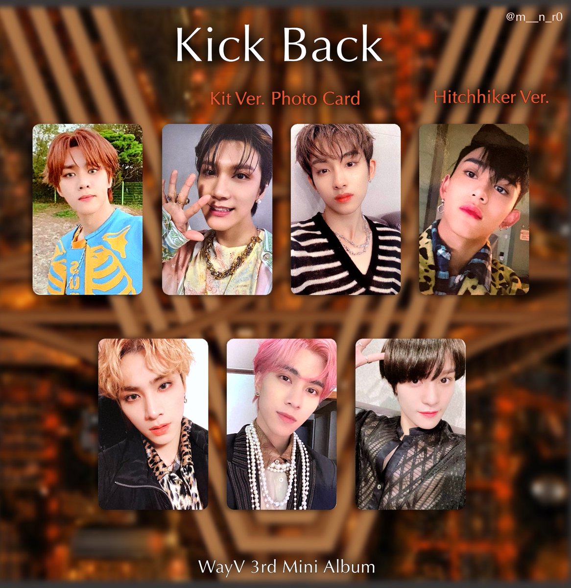 ⚡️] #WayV Kick Back Photo Card List pc Template