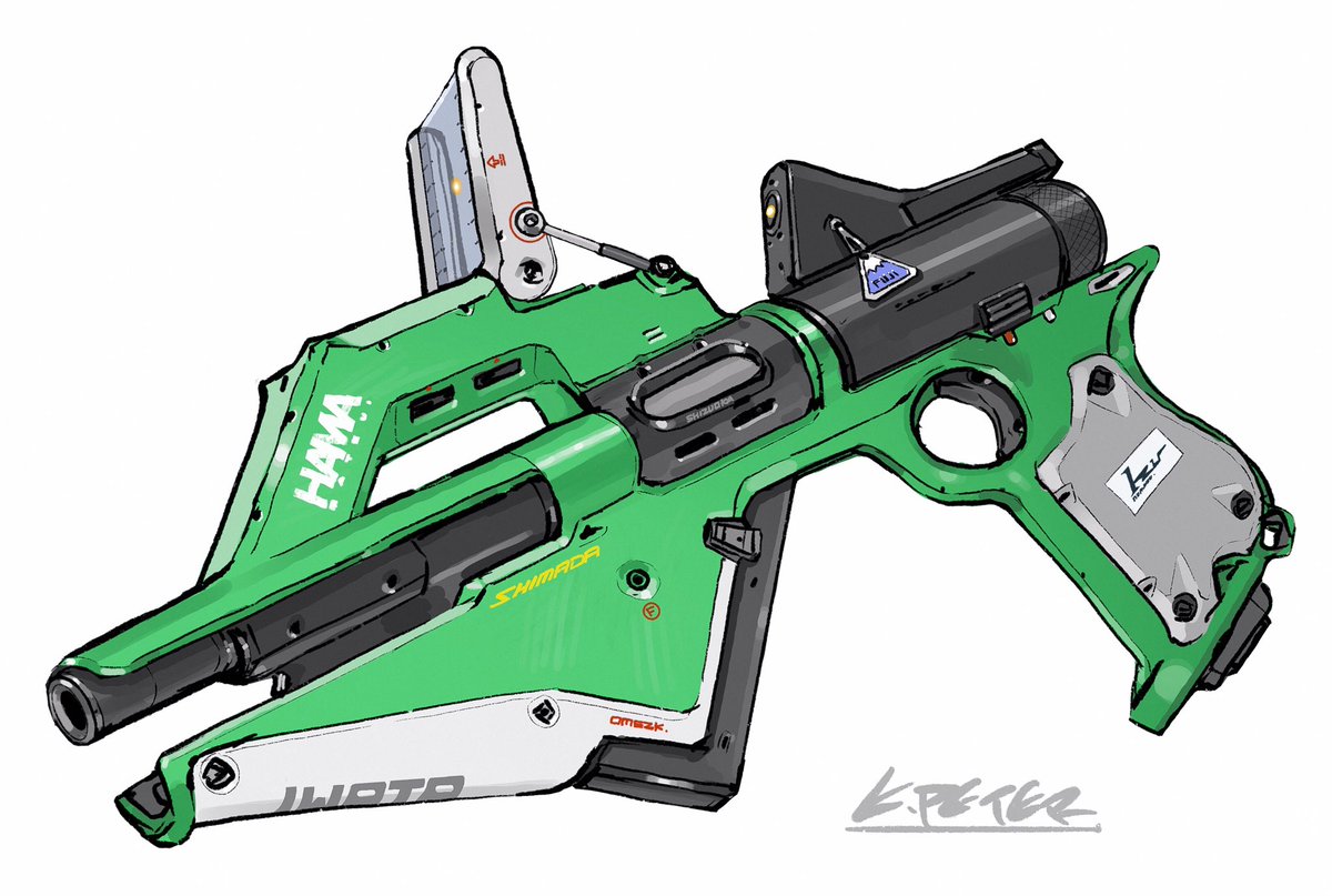 Post by 絵を描くPETER＠ガンダム画集通販開始！ on X: 静岡の銃の絵！