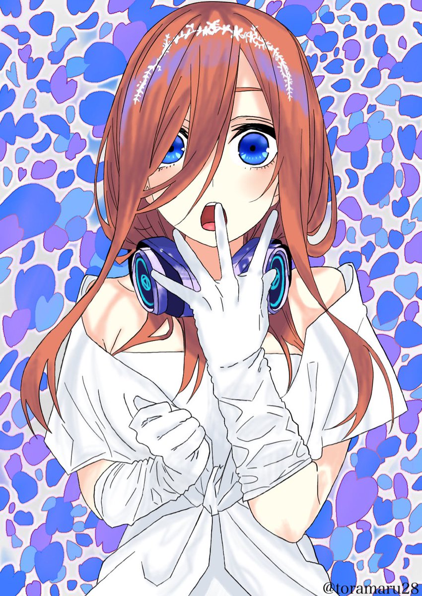 五等分の花嫁9巻表紙絵描きました！ #五等分の花嫁 #中野三玖 #絵描き