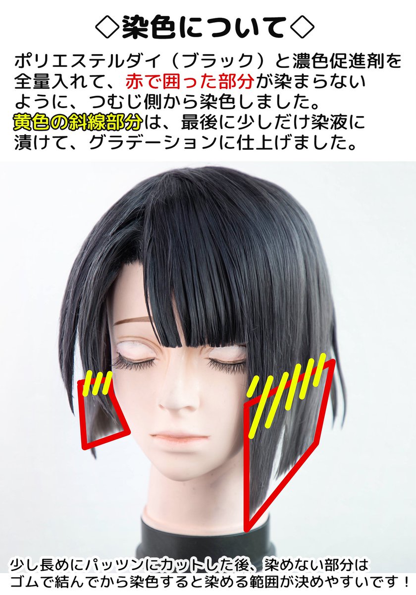 ご質問をいただきましたので 松井江のウィッグセットのポイントを