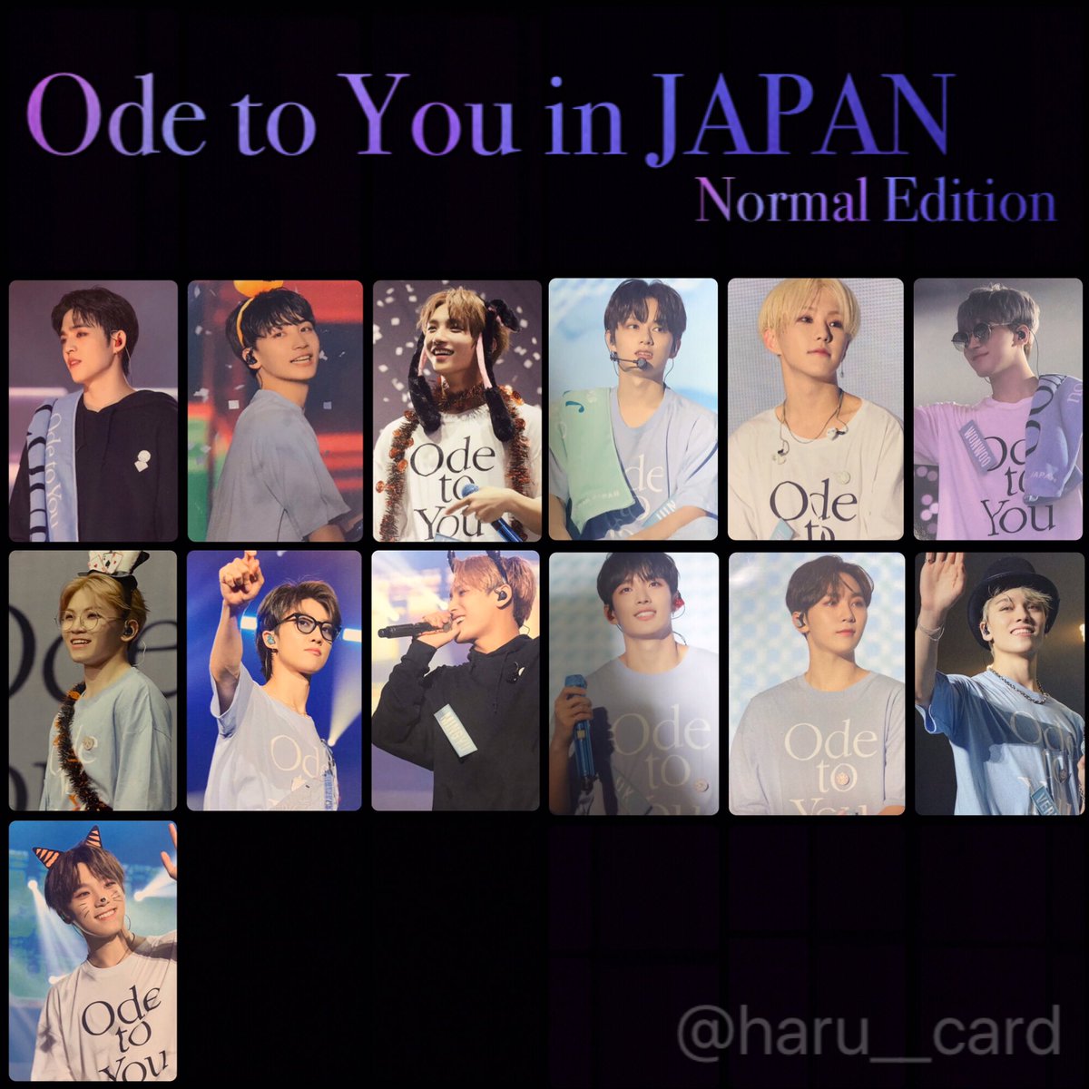 SEVENTEEN World Tour 'Ode To You' In Japan DVD & Blu-Ray Photocard