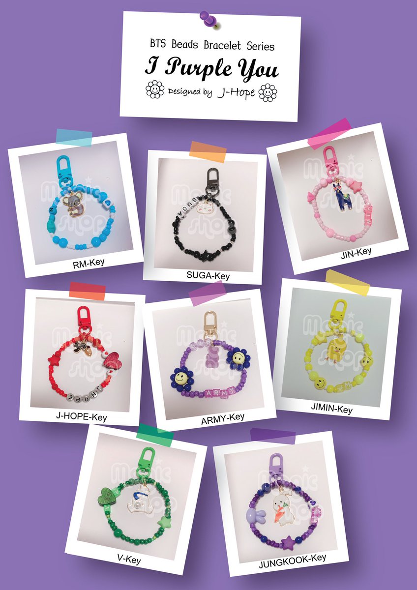 💜BTSビーズブレスレット💜 7月25日13時予約フォームOPEN