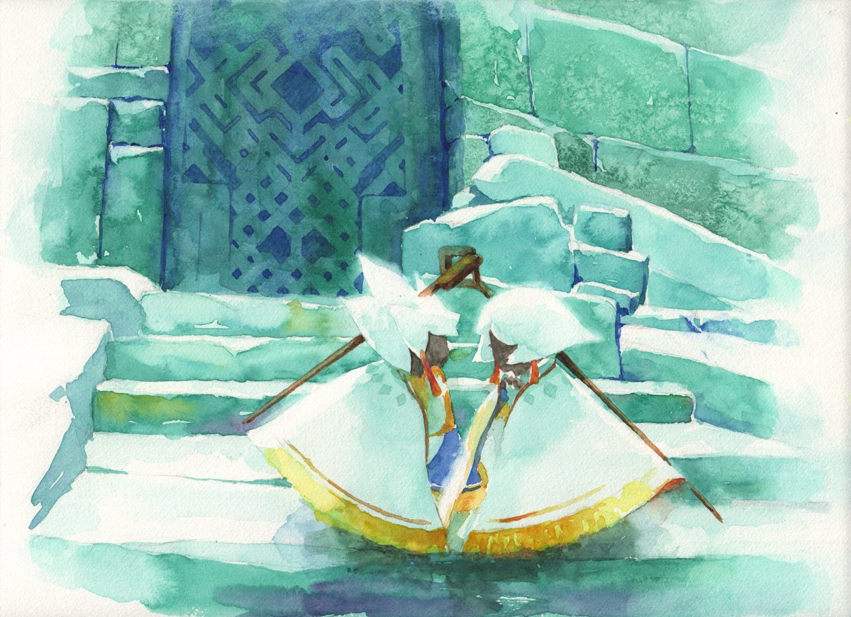 潘麗星さん作の水彩画 潘麗星さん作の水彩画 潘麗星さん作の水彩画 Eng