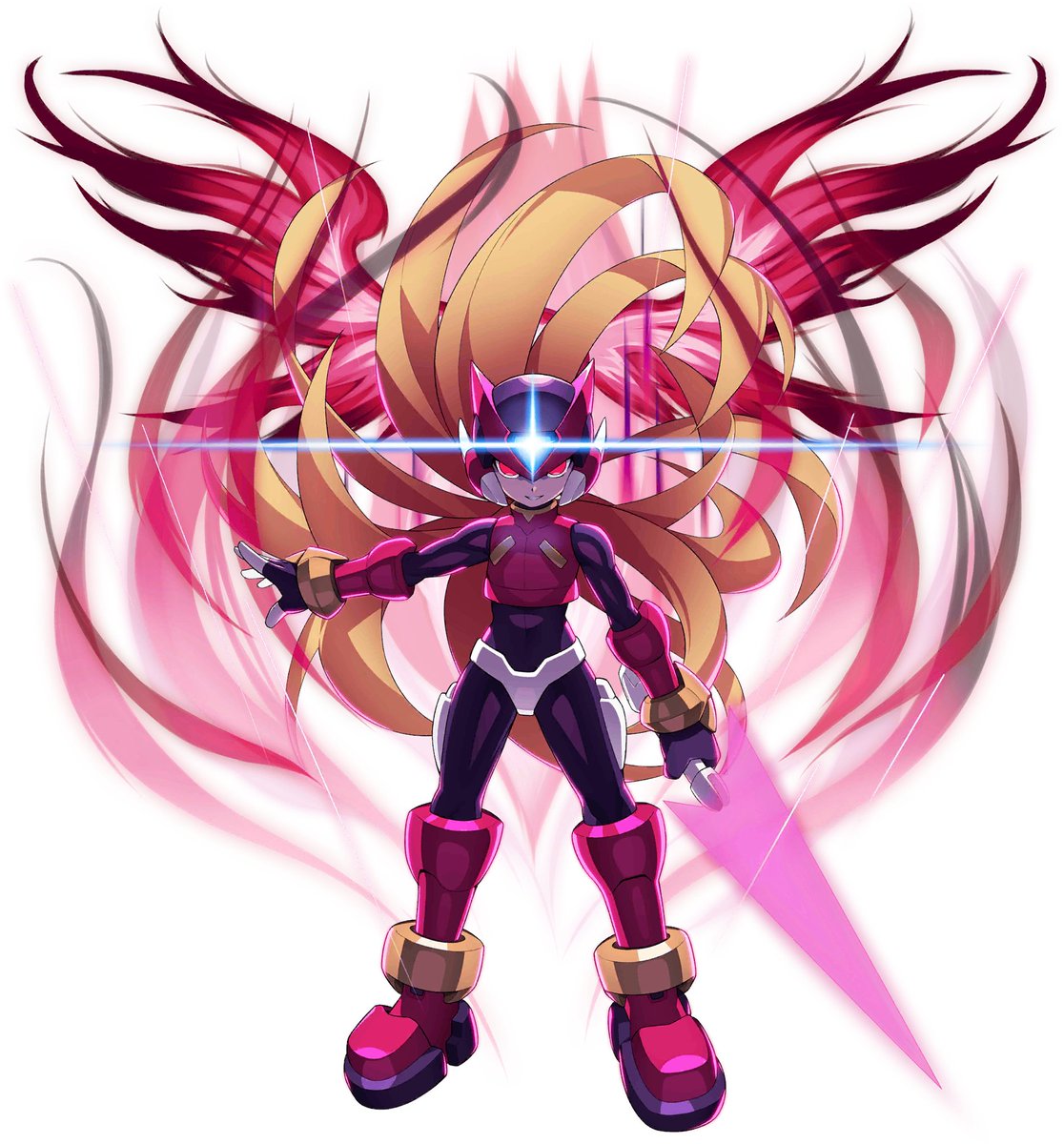 エール、パンドラ、オメガ 全身図 #ロックマンゼロ #ロックマンZX