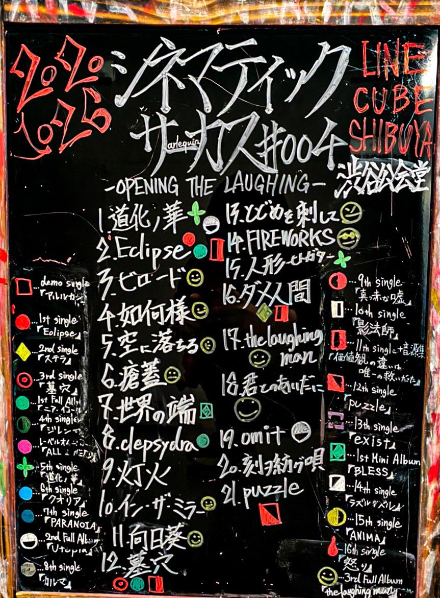 2020.10.26(mon) 「シネマティックサーカス♯004-OPENING THE LAUGHING