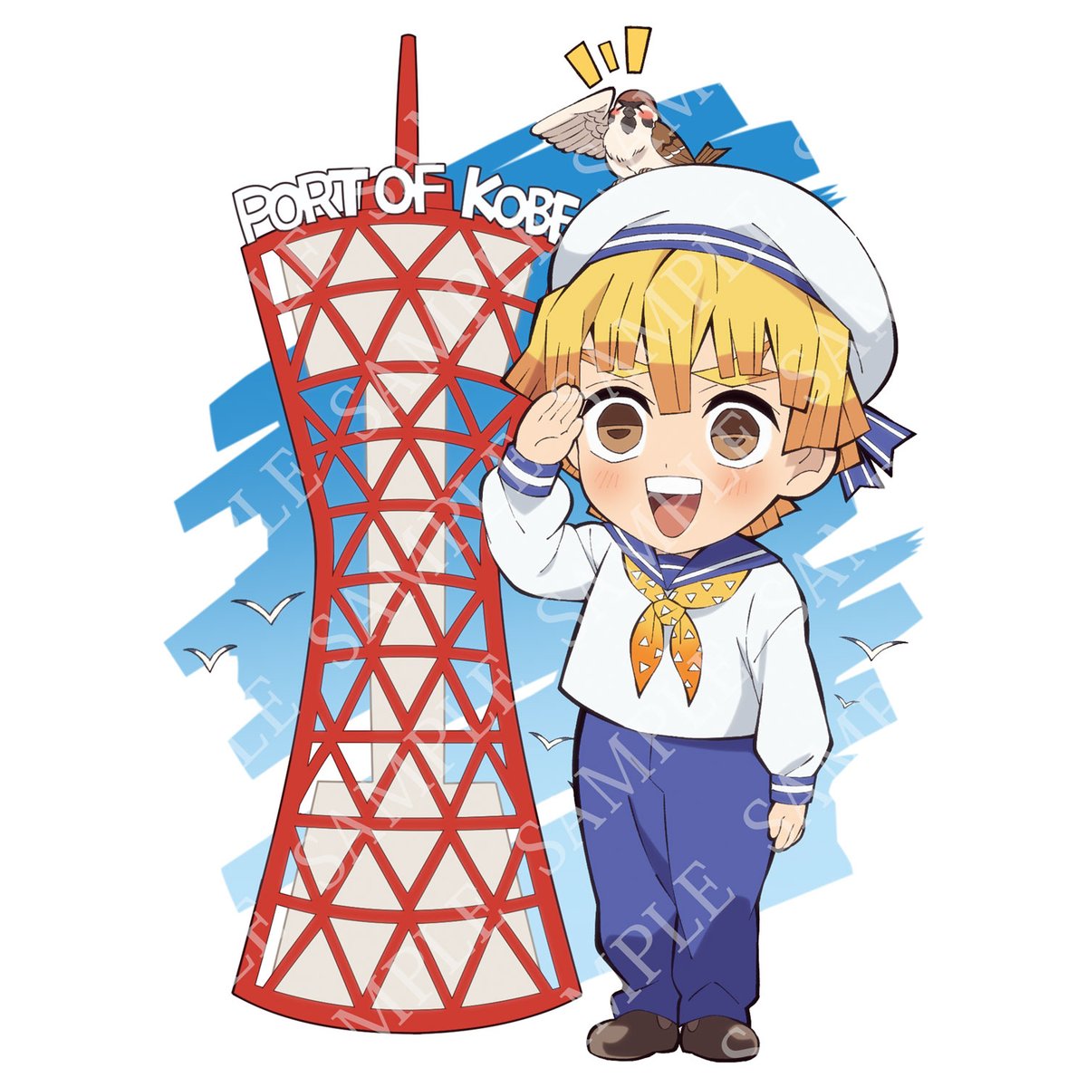 20点 缶バッジ 鬼滅の刃 我妻善逸 全集中展 キービジュアル