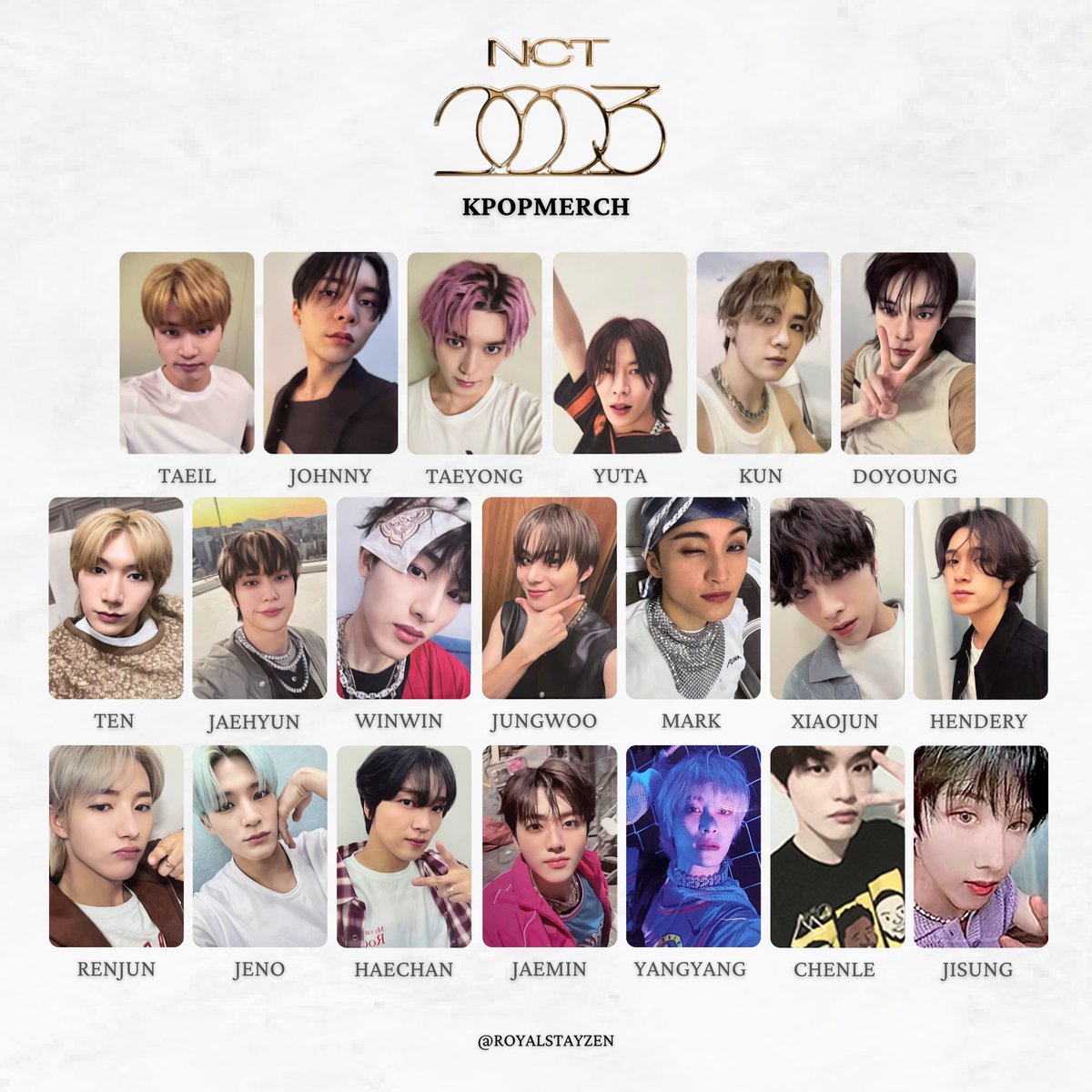 NCT The 4th Album 'GOLDEN AGE' Photocard/ PC templates 엔시티 골든