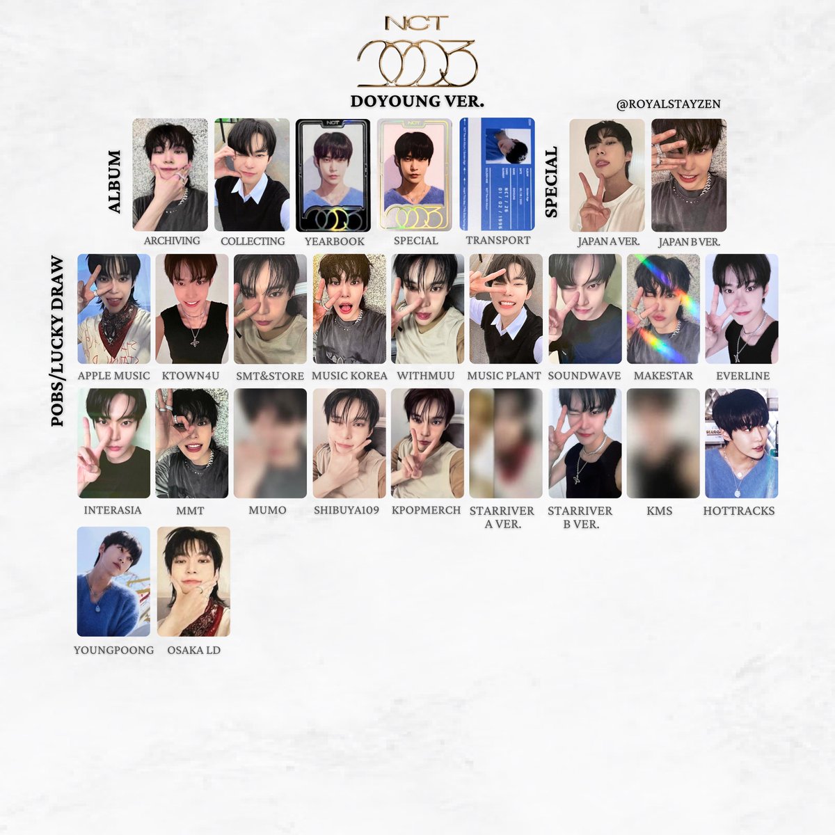 NCT The 4th Album 'GOLDEN AGE' Photocard/ PC templates 엔시티 골든